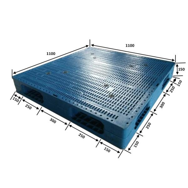 Anti-Slip Plastic Pallet Durable and Suitable for Racking 4-Way Entry Type