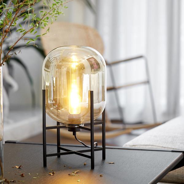 Home Deco Lighting fixtures LED Living Room Bedroom Smoke Gray Glass Standing Lamp(WH-MFL-28)