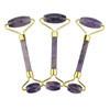 100% Natural Jade Crystal Roller Amethyst Facial Massage Beauty Roller