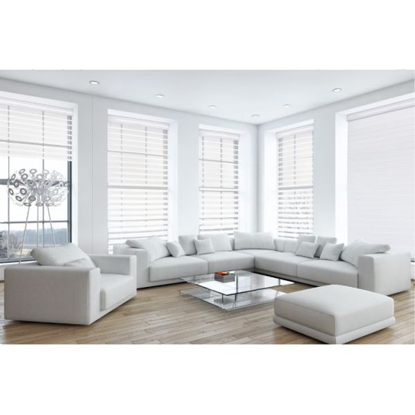 100% Polyester Vertical Blinds Fabric - Customizable Color Shangri-La Blinds for French Windows