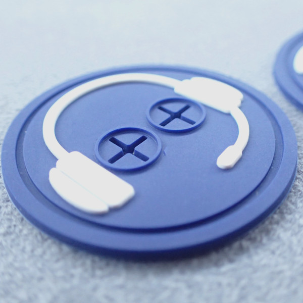 Прочный логотип SGS выбил резиновый значок кремния ярлыков одежды