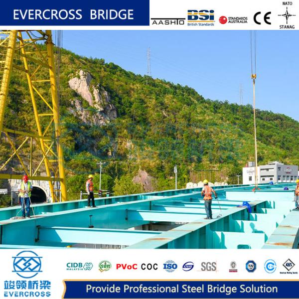High Strength Novelty Steel Box Girder Bridge For Mountainous Region Roadways