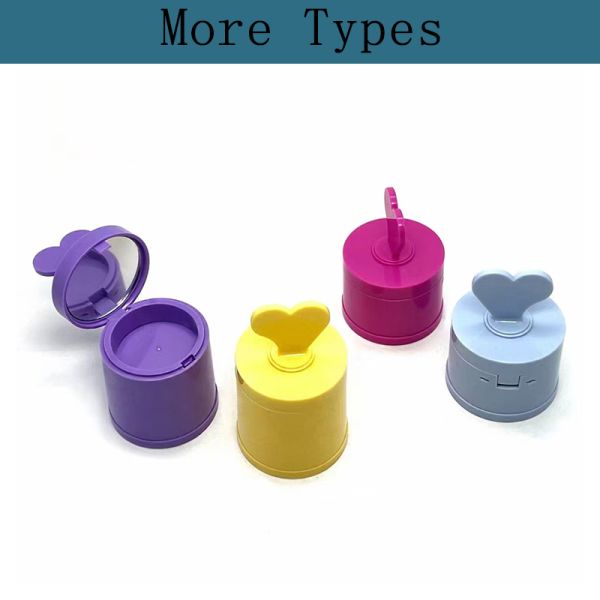 4G Size ABS Material Powder Case with Customized Color Hairline Finish and Mirror Included