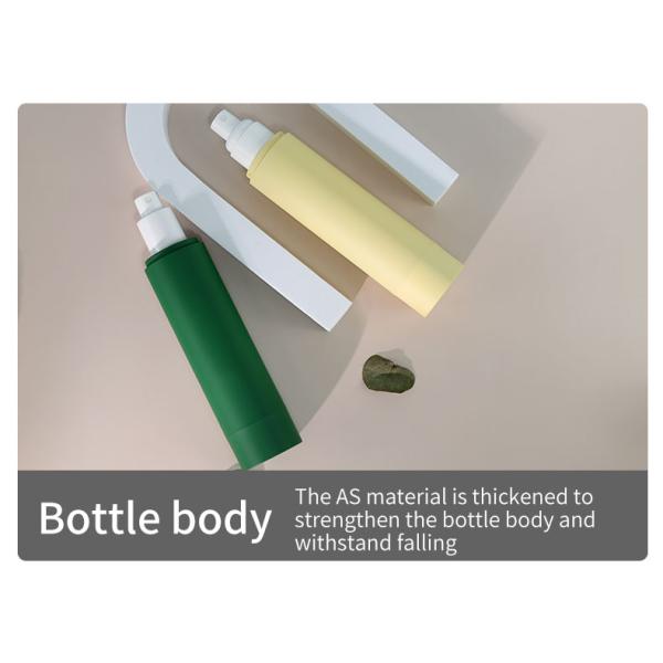 Material AS PCR Laca suave para manos Botella sin aire de 120 ml Cosmético cilindro de vacío Botella de bomba verde mate Botella de loción tonificante