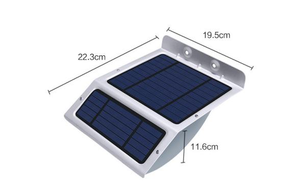 6000-7000K 20pcs LED Solar Sensor Wall Light For Advertising Lighting