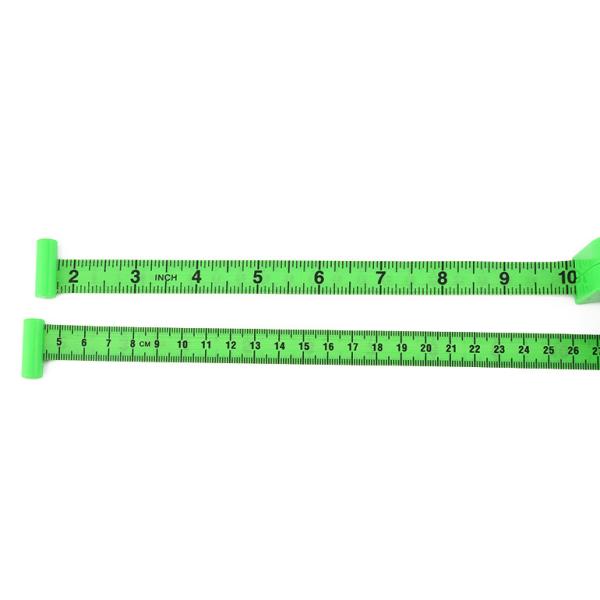 Wintape Пластиковая измерительная лента на заказ 2м 80 дюймов Зелёный винил покрытый мягкая маленькая лента для измерения размеров тела