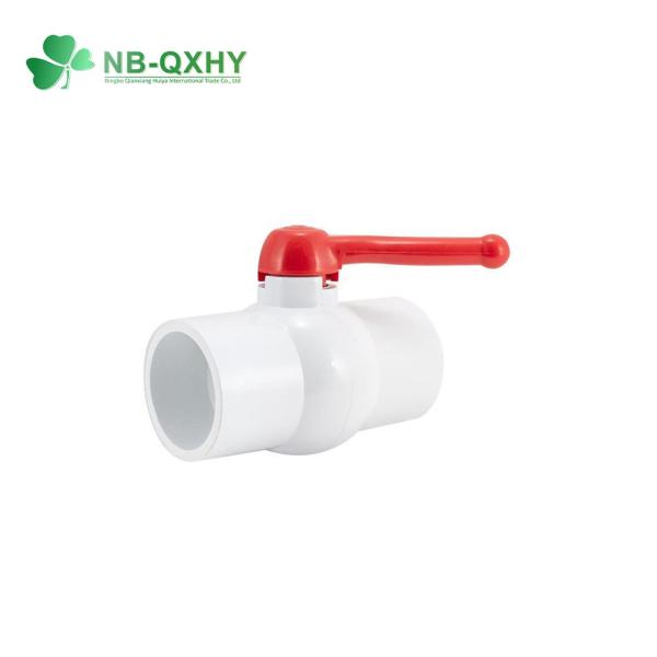 PN1.0-32.0MPa Ручной круглый компактный PVC UPVC розетковый шаровой клапан для ирригации ландшафта