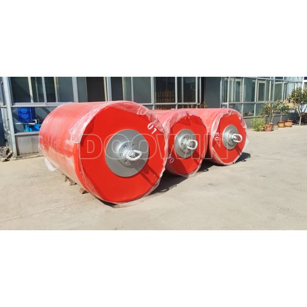 Polyurethane Elastomer General Surface Buoys Orange Single Point Mooring Buoy Customized