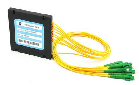 Fiber optic ABS BOX PLC splitter 1*8 moudle single mode ,multimode,customized length