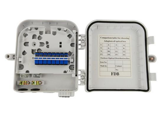 8 Cores FTTH Box Fiber Optic Termination Box Waterproof Wall Mounted 0.66 Kg
