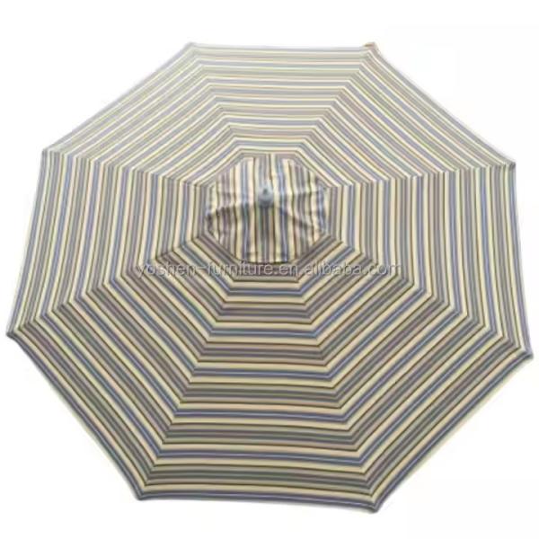9 ft Garden Umbrella Canopy Replacement Black White Strip Round Octagon Patio Umbrella Replacement Canopy Cover