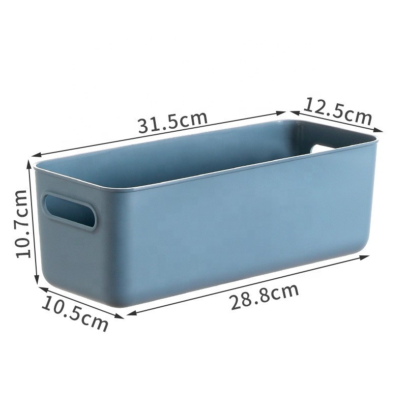 Plastic Storage Basket Snack Clothes Portable Plastic Organizer Desktop Household Dormitory Storage Box