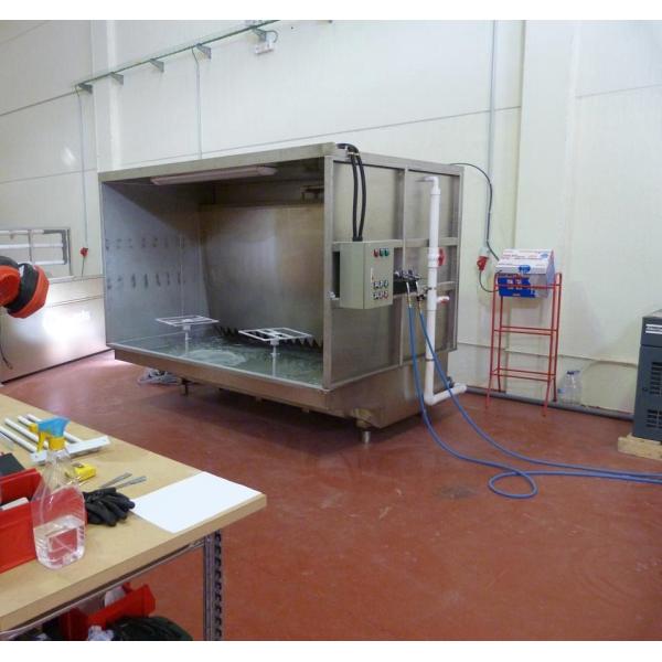 Robust Water Curtain Cabinet for Improved Spray Paint Facility Safety