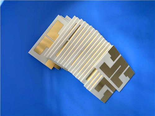 Pure Gold Plating RF-60A manufacture Double-Sided PCB with built on 50mil laminate core manufacture