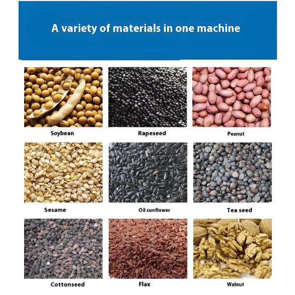High Efficiency Stainless Steel Spiral Oil Press Machine with Adjustable Speed for Commercial Use