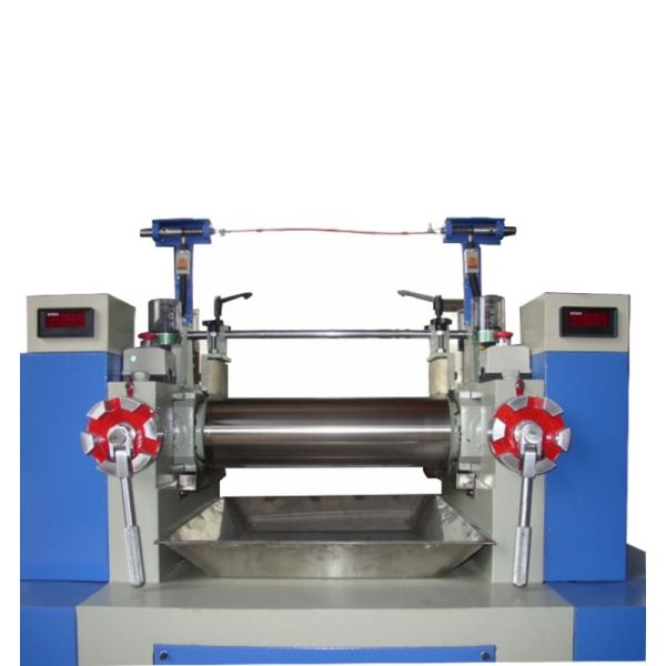 PLC Controlled Stainless Steel Two Roll Rubber Mixing Machine with 50-100kg/h Capacity