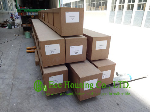 White Color Remote Control Aluminum Frame Glass garage door For Residential Apartment /Vil