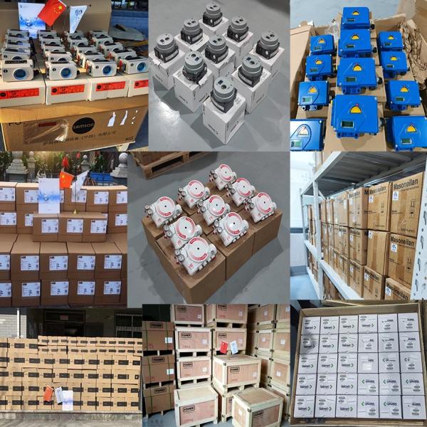 Chinese Grey Water Angle Control Valves With Flowserver USA Logix 3200 MD Pneumatic Digital Valve Positioner