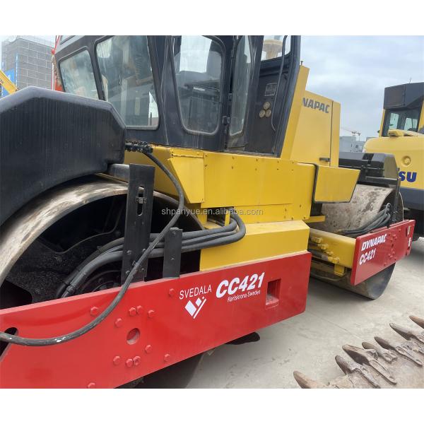Construction Works Used Road Roller CC421 CC211 CA301D CA30D with Double Drum Roller