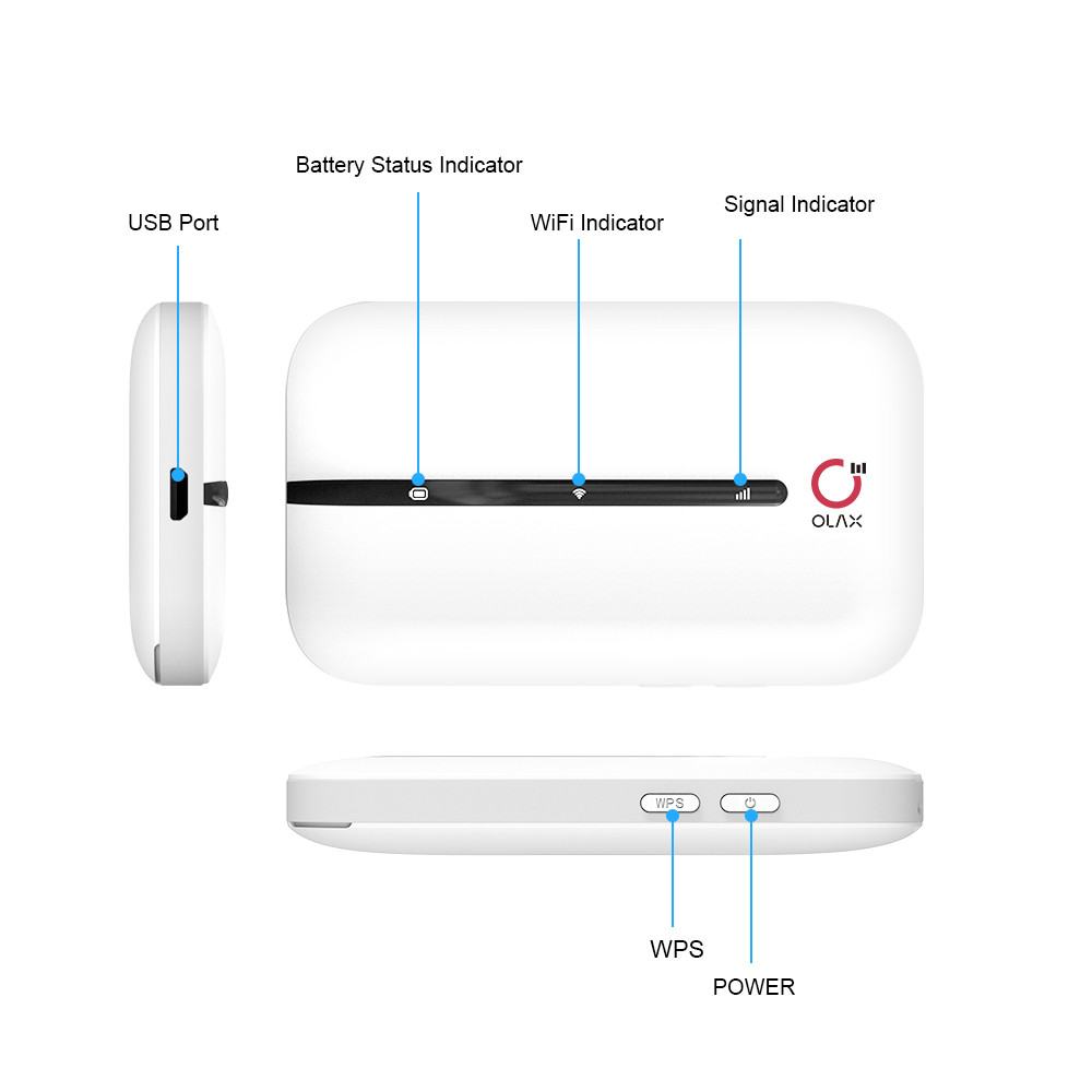 Маршрутизатор 3000mAh OLAX MT10 мобильный MIFI Wifi