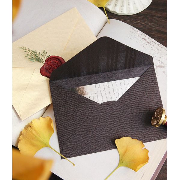 Retro 250gsm Linen Texture Gift Card Envelopes A2 Invitation Envelopes