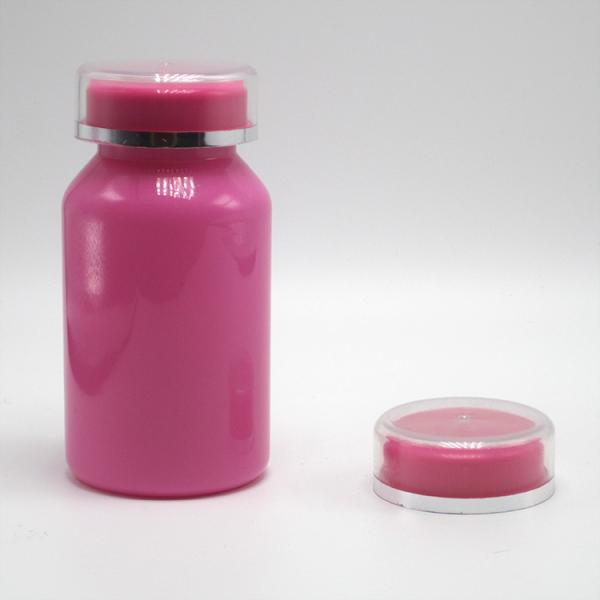 Logo personnalisé Bouteille en plastique PET de 150 ml pour emballage de surface industrielle et pilule