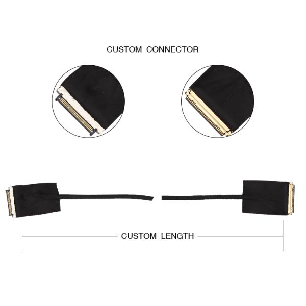 30 Pin 0.5mm Pitch LVDS EDP Cable 20453-230t-03 To Kel Usl20-30s