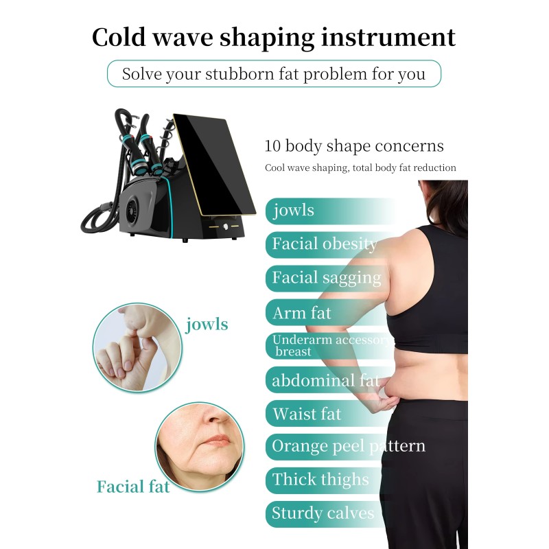 Portable Onda Pro 2.45GHz Onda Coolwave and RF Microwave Fat Freeze Wave Body Contouring Cool Wave Machine