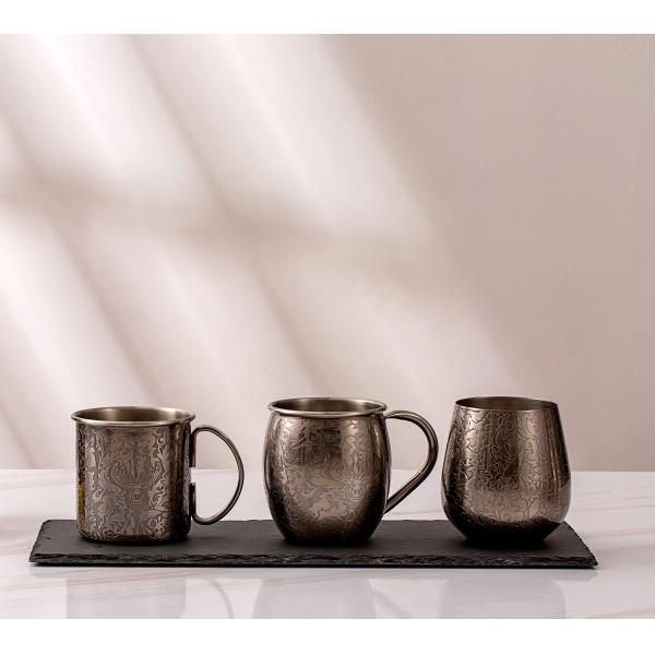 Stag estilo de acero inoxidable vidrio de vino refrigerado personalizado de Moscú mulas tazas