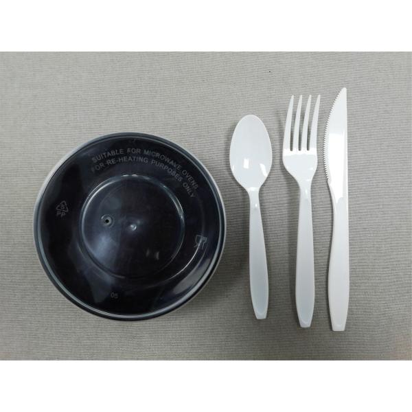 Heavyweight Disposable  Plastic Flatware,Ps Cutlery Sets ,7 Inch White Knife,Fork ,Spoon disposable plastic knives