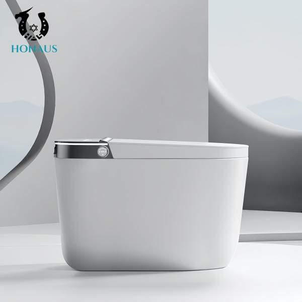 Modern Smart Intelligent Toilet Best Ceramic Digital Screen Foam Shield Remote Control