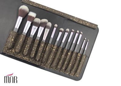 Nylon Hair Makeup Brush Makeup Brush Cylinder Multicolor with Shiny Aluminum Ferrule