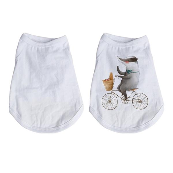 白いポリエステル 洗練された犬服 洗練された白い犬シャツ