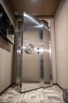sala do cofre-forte de banco de 1000x2000mm com construção resistente