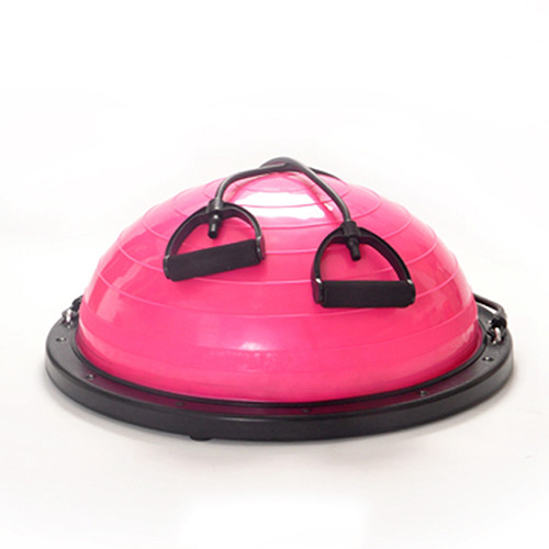 Anti Slip Half Balance Ball Trainer Yoga Exercise Ball with Resistance Bands Bonus Foot Pump for Yoga Fitness