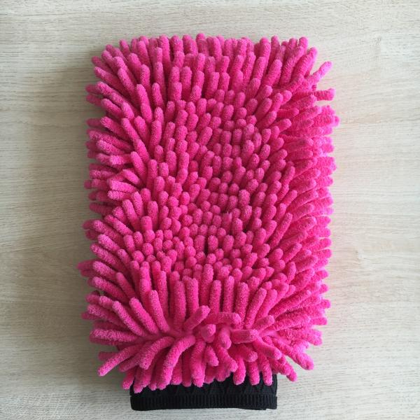 House keeping  washing absorb mitt 100% polyester microfiber mitt gloves