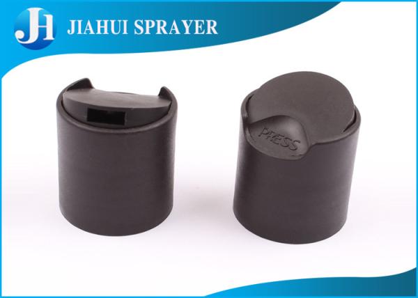 Shiny Pull Top Bottle Caps Frosted Black Liquid Containers Cap With Flexible Packaging
