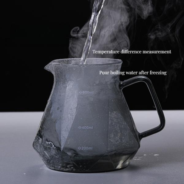 Pour over Coffee Pot with Heat-Resistant Borosilicate Glass and Metal Filter Dripper
