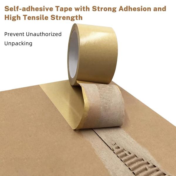Kraft Paper Tape Self Adhesive, custom size, Brown Paper Tape, Biodegradable Brown Packing Tape,Paper Packing Tape With Strong Adhesive