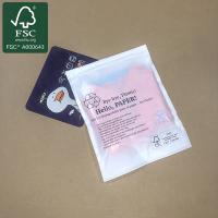 Sacos de papel branco translúcido 100% biodegradáveis para embalagens de meias