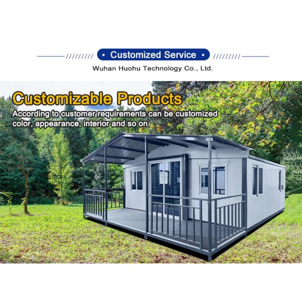 Customized Expandable Container House 2 Bedrooms Prefabricated Modular House