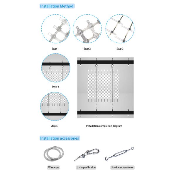 P40 P50 P100 RGB LED Mesh Screen Light Flexible LED Mesh Display for Outdoor Decoration