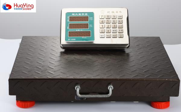 Portable 200kg Digital Platform Weighing Scale with Rechargeable Battery and Stainless Steel Disk Pansize 52*60cm