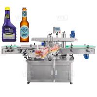 Bouteilles Étiqueteur avant-arrière Vin Vodka Machine automatique d'étiquetage du cou de la bouteille
