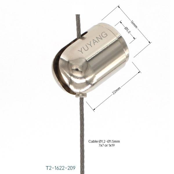 M5 Suspension Cable Gripper 16mm Diameter Cable Ceiling Mount For Hanging Lights And Light Boxes