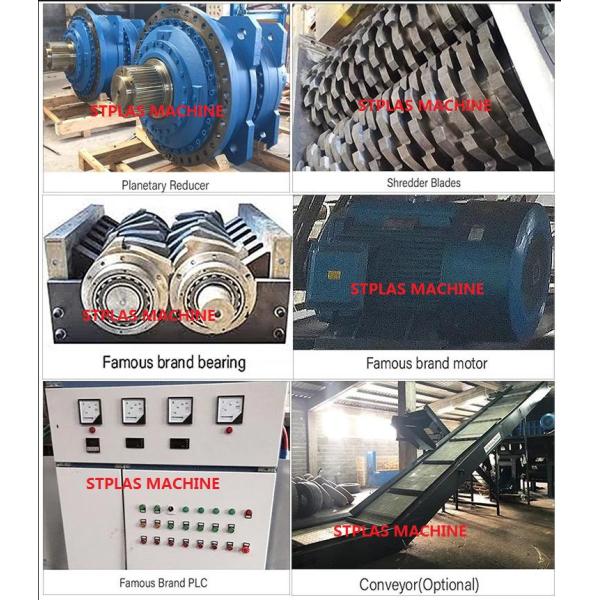 Heavy Duty Scrap Metal Shredder / Large Double Shaft Shredder Machine