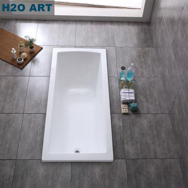 Hand Control Built-in Tub Simple Acrylic Bathtub with Simple Structure and Fashion Design
