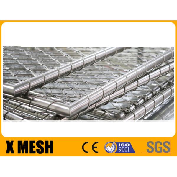 60 Degree 3.0mm Stainless Steel Knotted Rope Mesh For Bridge Railing