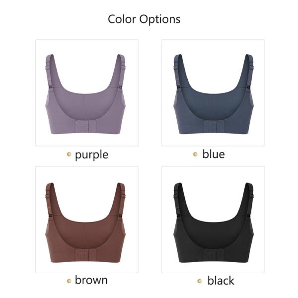 High Strength V Shape Back Womens Sports Bra Adjustable Straps