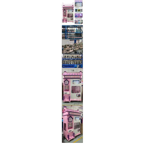 Автоматический розовый ватный конфеты автоматов способ выдачи 100-260В